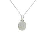 925 silver necklace with LOVE medal