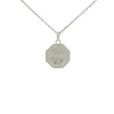 925 silver necklace with "true love" medal