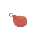 Charms doré Ganesh taillée dans l'onyx rouge