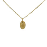 Collier doré médaille fleur de lys 42 cm
