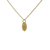 Collier doré médaille fleur de lys 42 cm