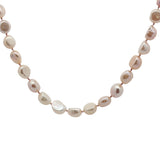 Collier doré perles de culture roses 38 cm