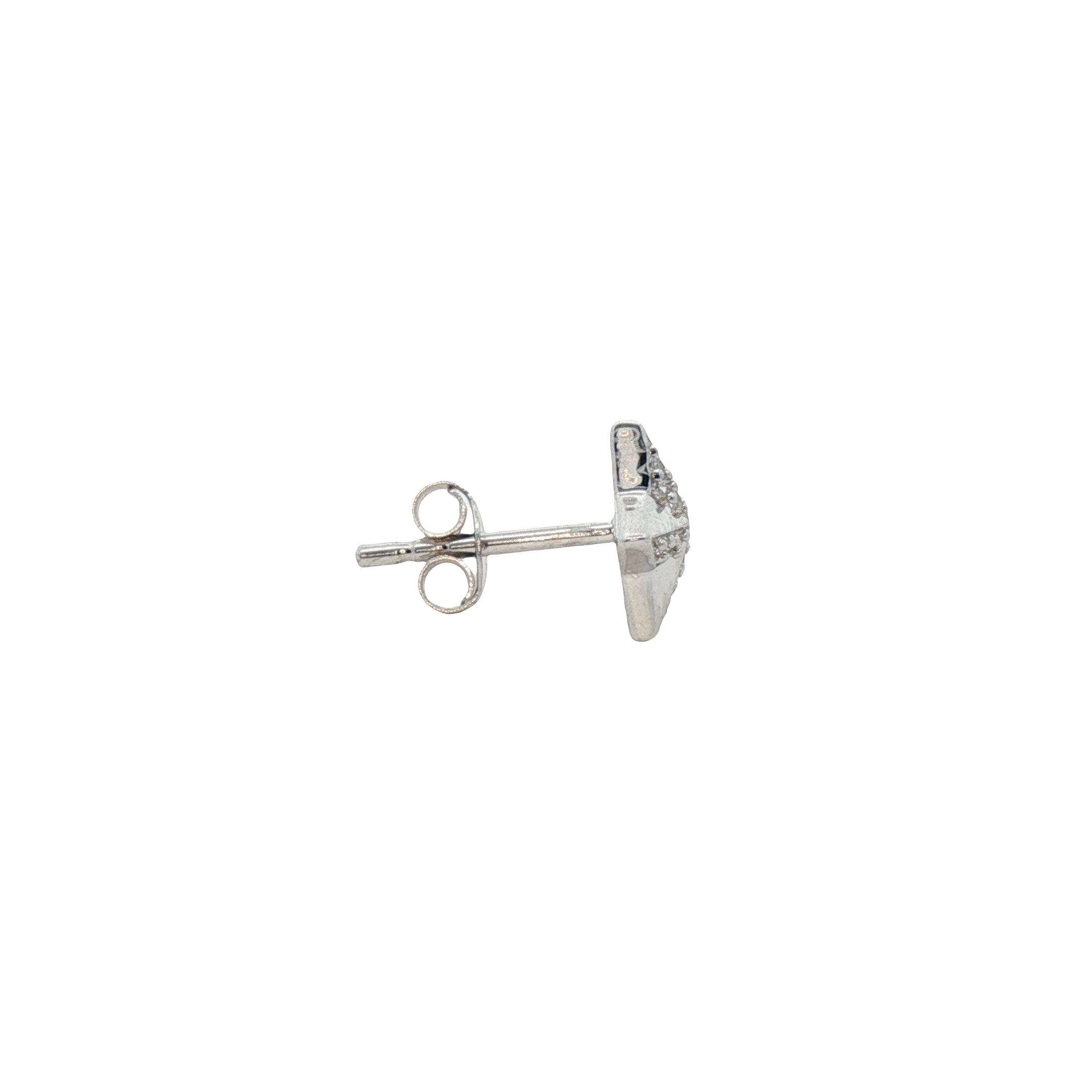 Boucles d'oreilles puce argent 925 étoile avec zircons