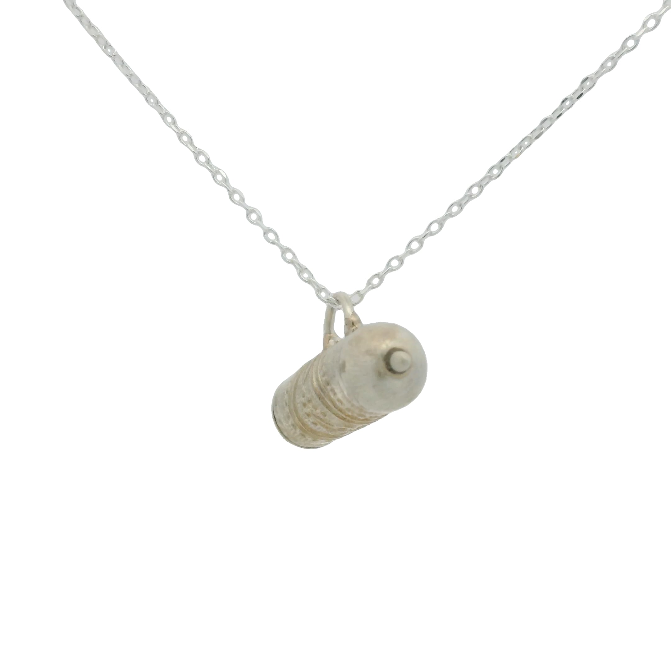 Collier en argent 925 grand talisman porte bonheur 42 cm