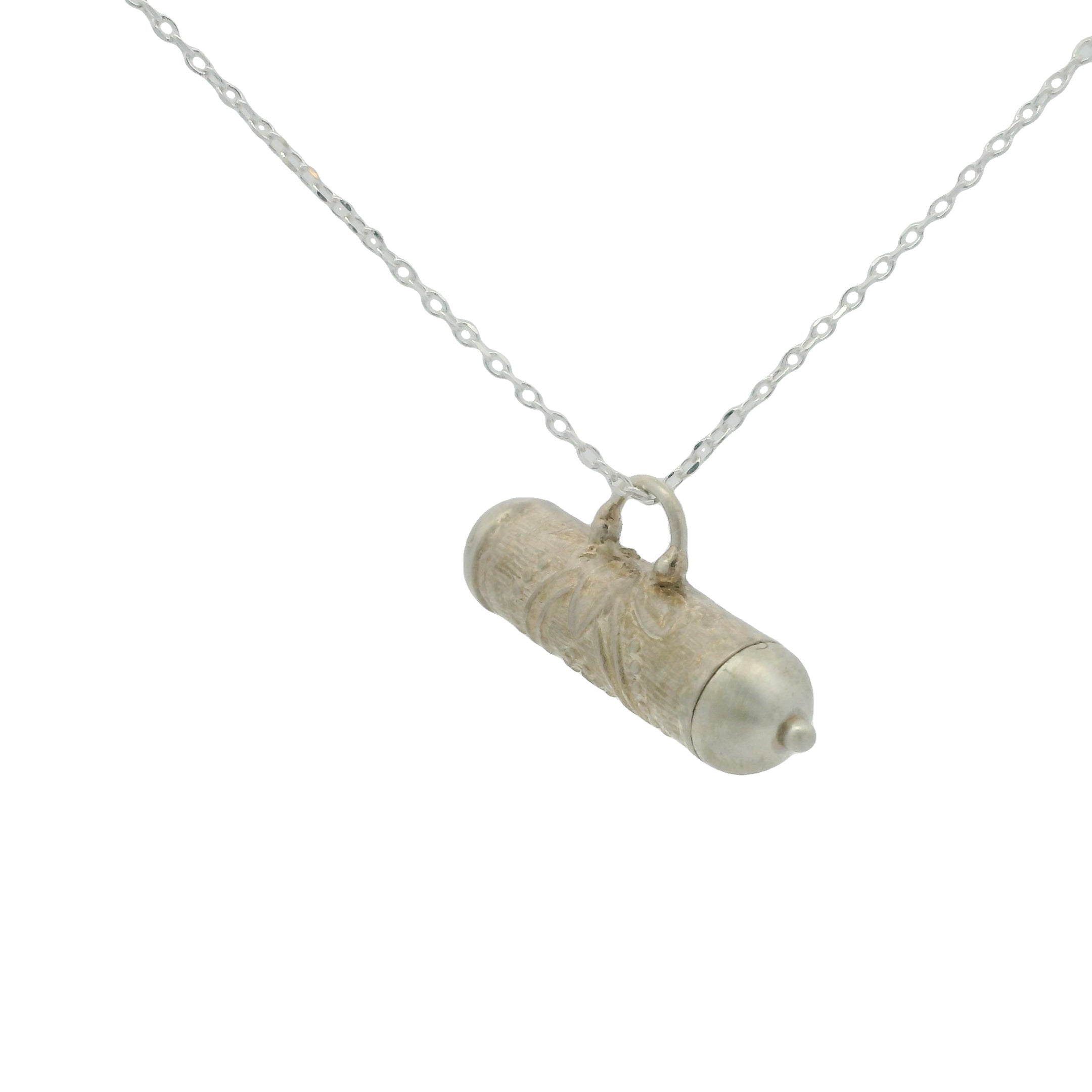 Collier en argent 925 grand talisman porte bonheur 42 cm