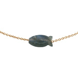 Bracelet doré poisson labradorite