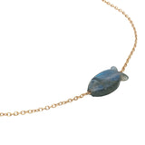 Bracelet doré poisson labradorite