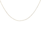 Collier doré maille boules facettées 1,30 mm