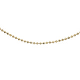 Collier doré maille boules facettées 1,30 mm