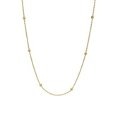 Collier doré maille boules espacées 42 cm