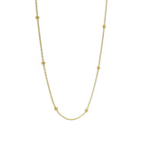 Collier doré maille boules espacées 42 cm