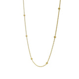 Collier doré maille boules espacées 42 cm