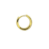 Mini gold creole double ring and zircons