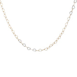 Collier doré maille coeurs entrelacés 50 cm