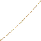Collier doré serpent avec zircons 42 cm