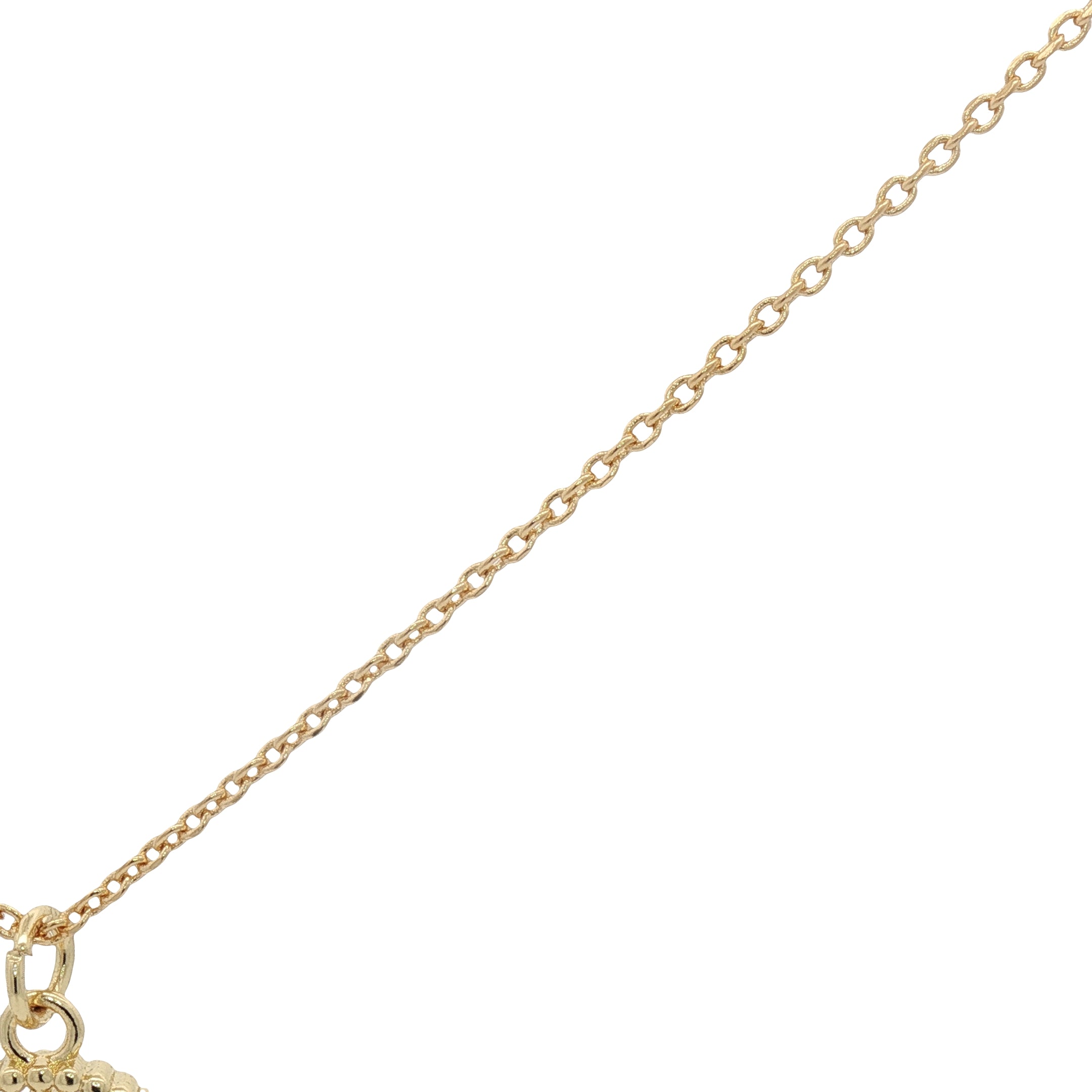 Collier doré médaille étoile des vents avec zircons 42 cm