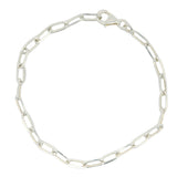 Bracelet homme argent 925 maille rectangle