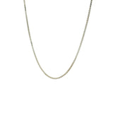 Silver necklace with filed Venetian mesh