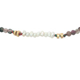 Bracelet doré en tourmaline, petites perles de culture et perles dorées