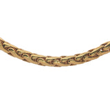 Round cobra mesh chain necklace