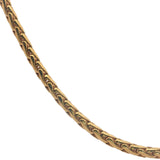 Round cobra mesh chain necklace