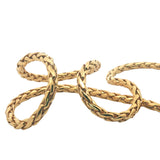 Round cobra mesh chain necklace