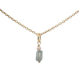 Collier doré labradorite et perle de culture 42 cm