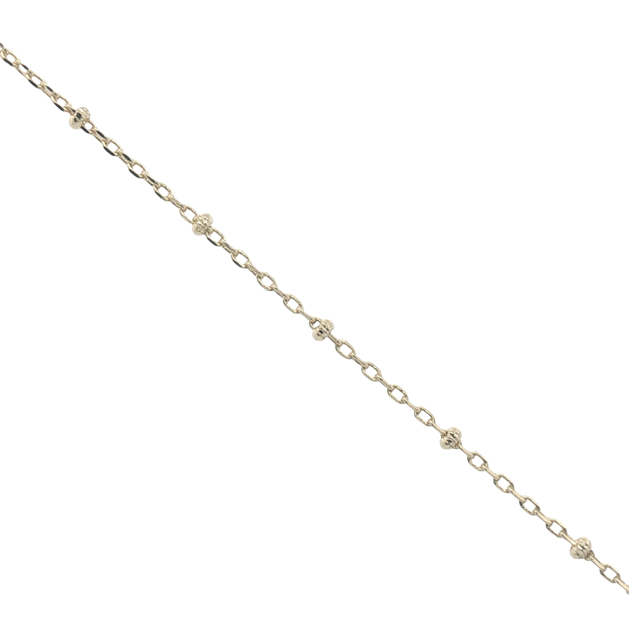 Collier doré scarabée en céramique teintée en bleu turquoise 60 cm