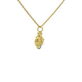 Collier doré coccinelle avec pierre de lune 42 cm