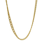 Double rhombus gold necklace