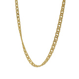 Double rhombus gold necklace