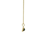 Gold necklace with eye and stone pendant