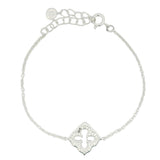 925 silver bracelet and arabesque flower
