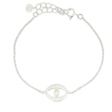 925 silver zircon eye bracelet