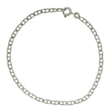Bracelet homme argent 925 oxydé mate maille marine