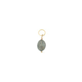 Charms doré en labradorite ovale