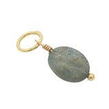 Charms doré en labradorite ovale