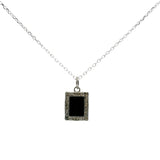Collier en argent 925 et lapis 42 cm
