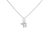 Collier argent 925 petit Haï avec zircons 42 cm