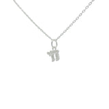 Collier argent 925 petit Haï avec zircons 42 cm