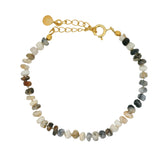 Bracelet doré pierres d'agate