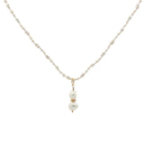 Collier doré en perles de culture 60 cm