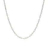 Collier argent 925 maille rectangle 42 cm
