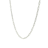 Collier argent 925 maille rectangle 42 cm