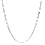 Silver navy mesh necklace