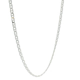 Silver navy mesh necklace