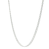 Silver navy mesh necklace