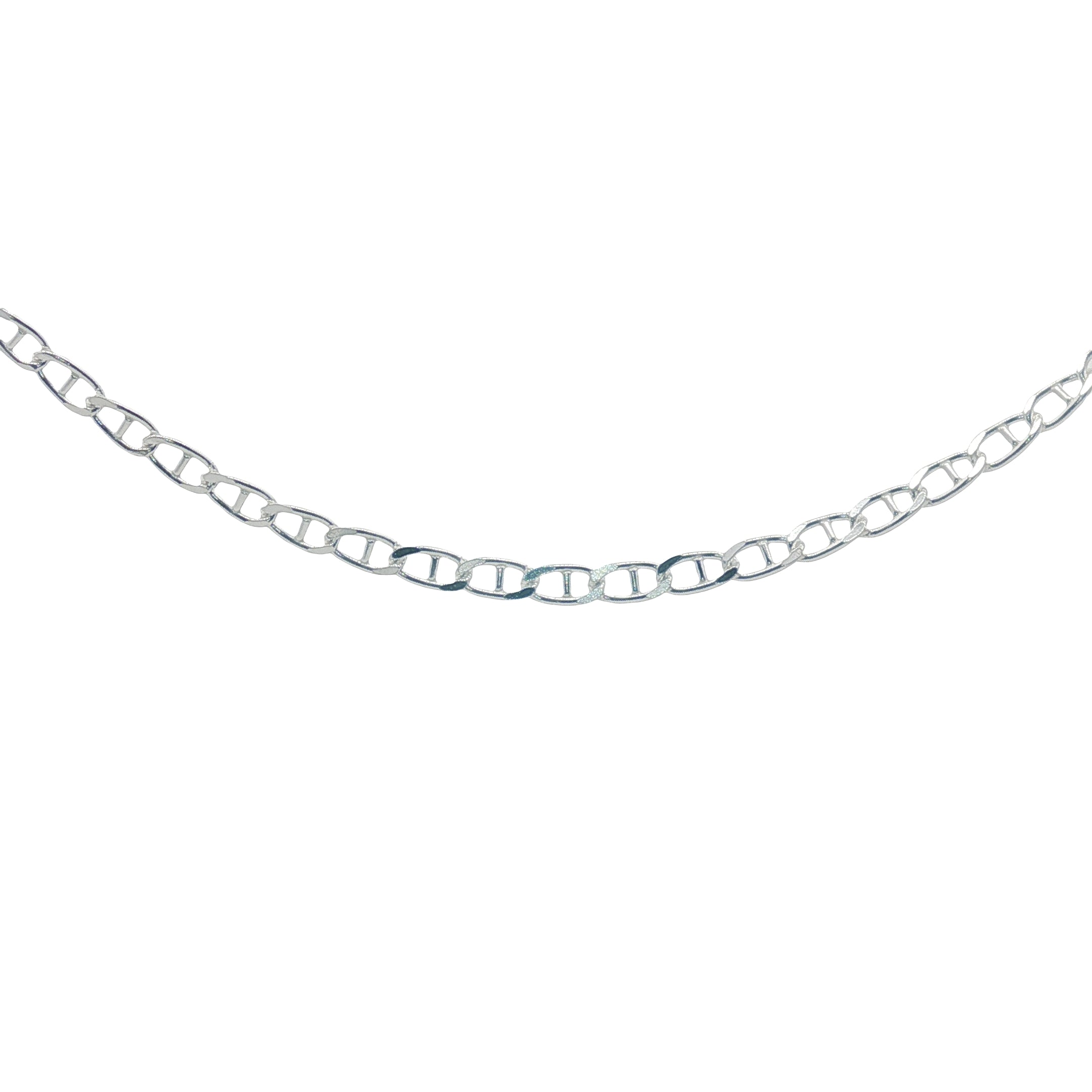 Collier en argent 925 maille marine