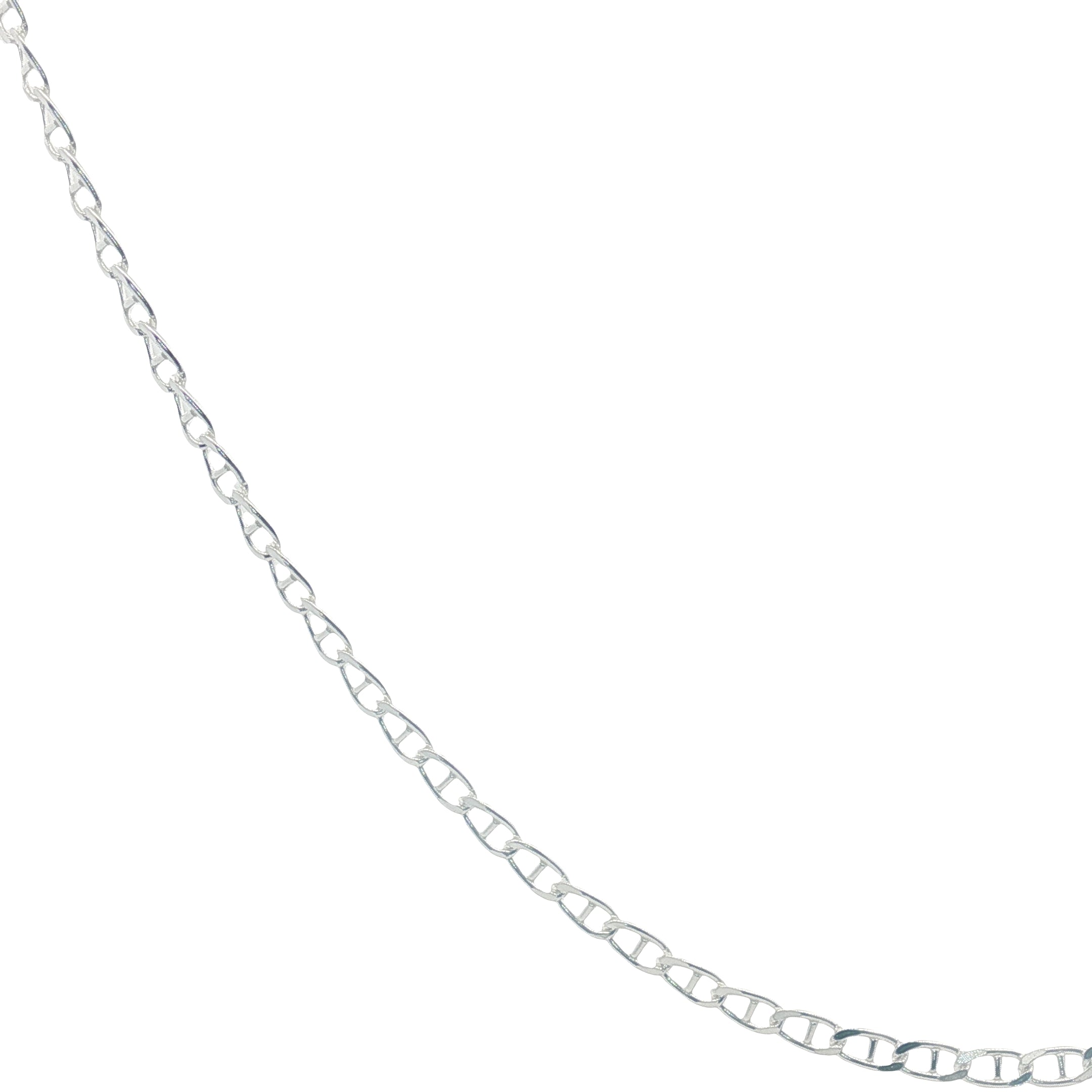 Collier en argent 925 maille marine