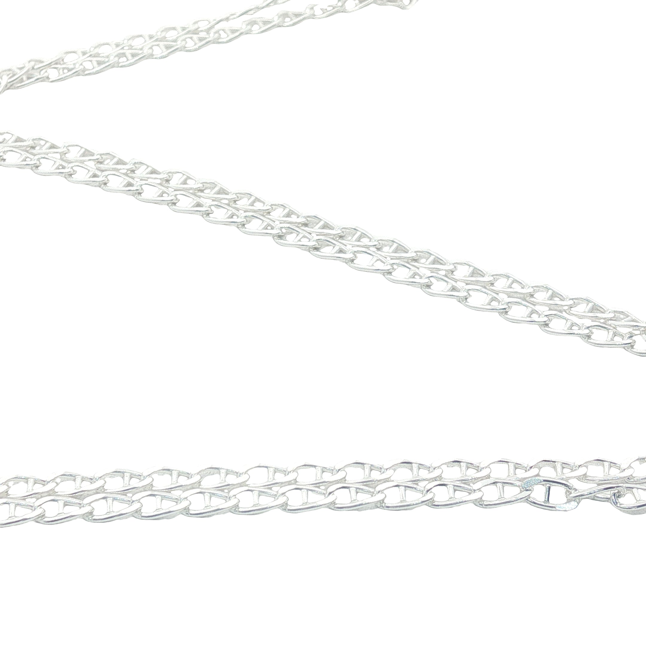 Collier en argent 925 maille marine